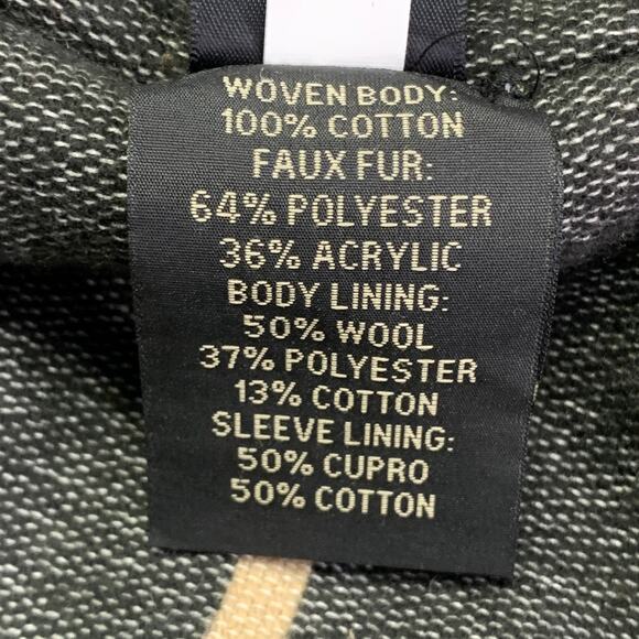 RRL by RALPH LAUREN Grizzly Boa Size XL Brown Black Denim Sherpa Jacket - Picture 10 of 10